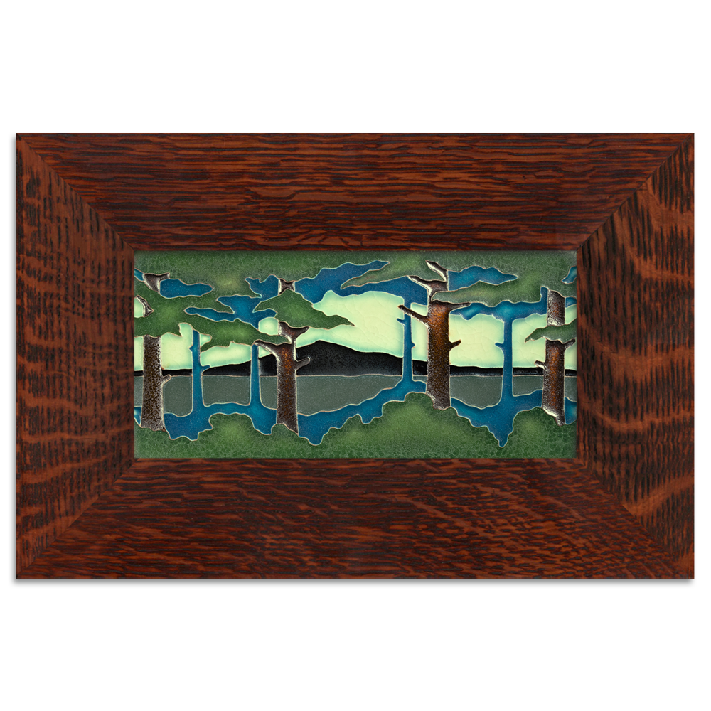 Motawi Pine Landscape Summer Horizontal - 4x8 - Artisan's Bench