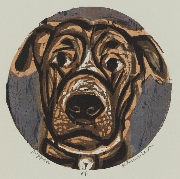 Pupper 11x14 | Woodblock Print