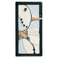 Motawi Snowman in Light Blue - 4x8