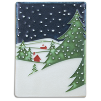 Motawi Snowy Night in Midnight - 6x8