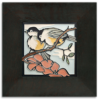 Motawi Spring Chickadees - 6x6 - Artisan's Bench