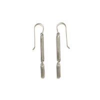 Mini Channel Earrings | Silver