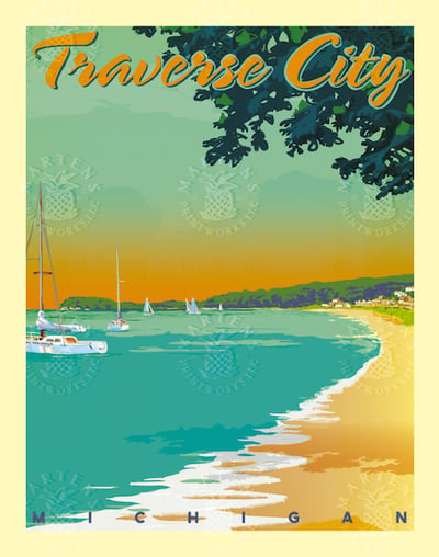 Traverse City Print | 18x24