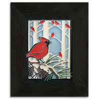 Motawi Winter Cardinals - 6x8 - Artisan's Bench