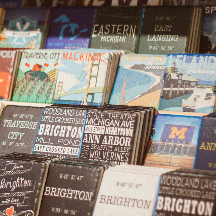Iconic Detroit Coasters