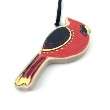 Cardinal Ceramic Ornament