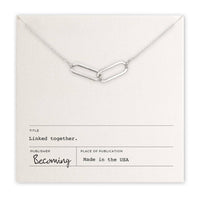 Small Linked Together Necklace | Silver