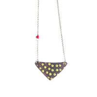 Aqua & Green Triangle Reversible Necklace