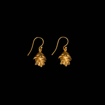 Pine Needle Single Cone Earrings