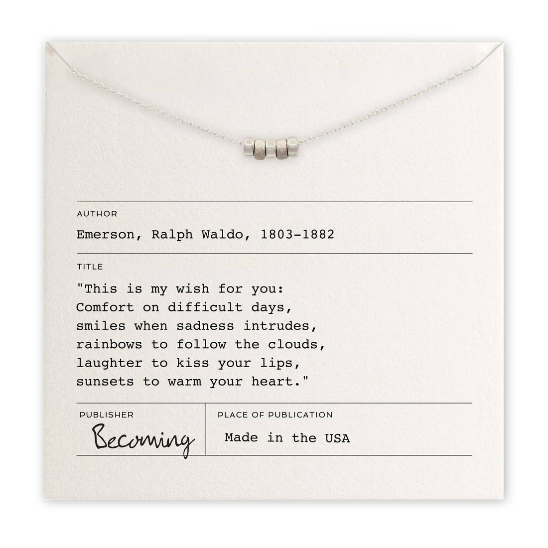 My Wish for You Necklace | Silver