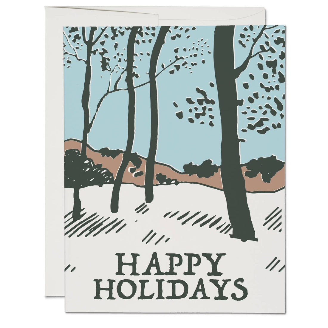 Snowy Forest Holiday Card