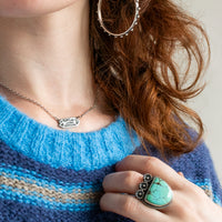Size 7.75 | Bamboo Mountain Turquoise Floral Ring