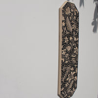 Large Floral Carved Wall Hanging