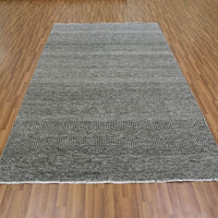 6'0" x 9'1" | Gray Grass Modern | Wool | 210000022458