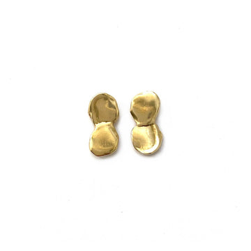 Mirage Brass Stud Earrings