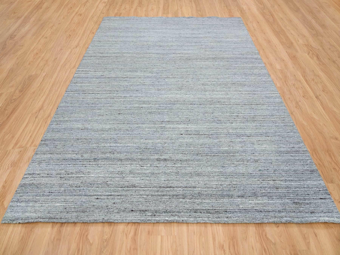 9'0" x 12'0" | Gray Modern Loomed | Wool | 210000023728