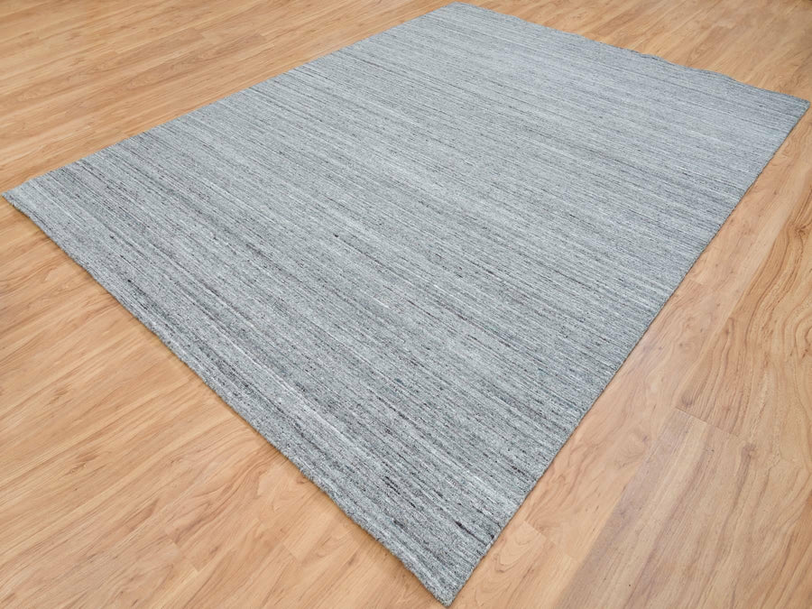 9'0" x 12'0" | Gray Modern Loomed | Wool | 210000023728