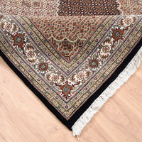 5'7" x 9'0" |  Black Tabriz | Wool | 210000023756