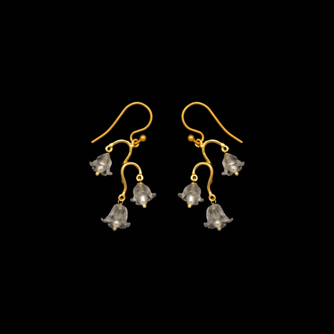 Lily of the Valley Dainty Wire Earrings
