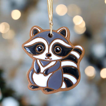 Raccoon Clay Ornament