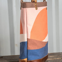 Canvas Leather Tote | Sunrise - The Artisan's Bench