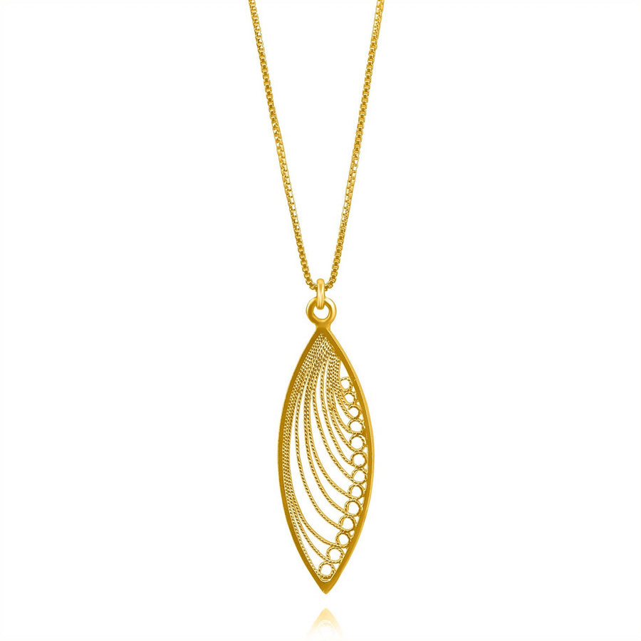 Khaya Pendant Necklace | Gold
