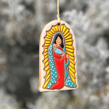 Our Lady of Guadalupe Clay Ornament