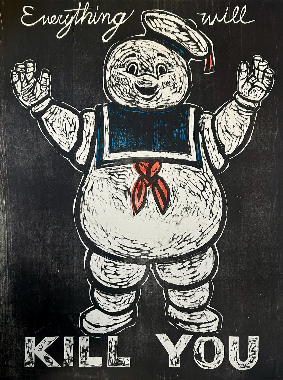 Stay Puft 24x32 | Woodblock Print
