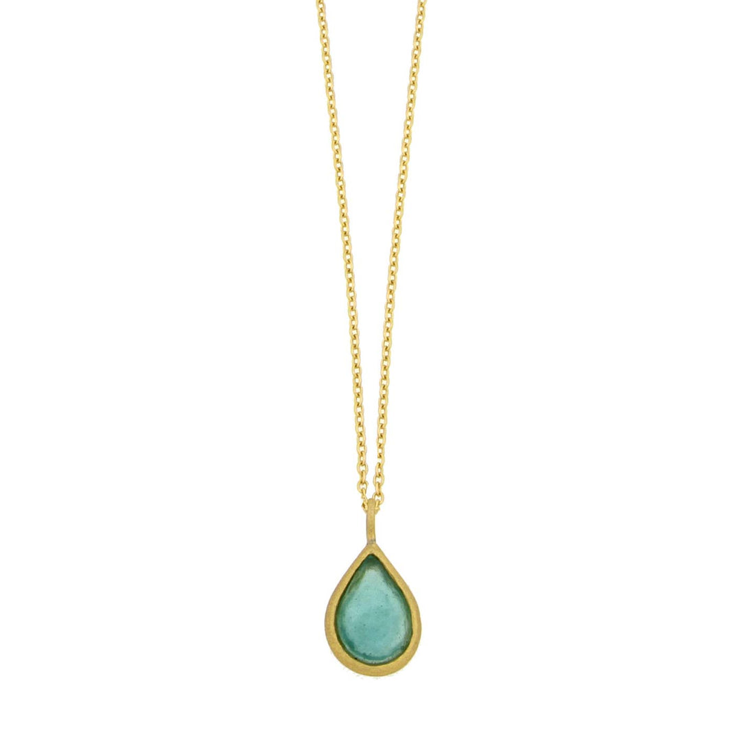 Tear Drop Bubble Necklace | Teal