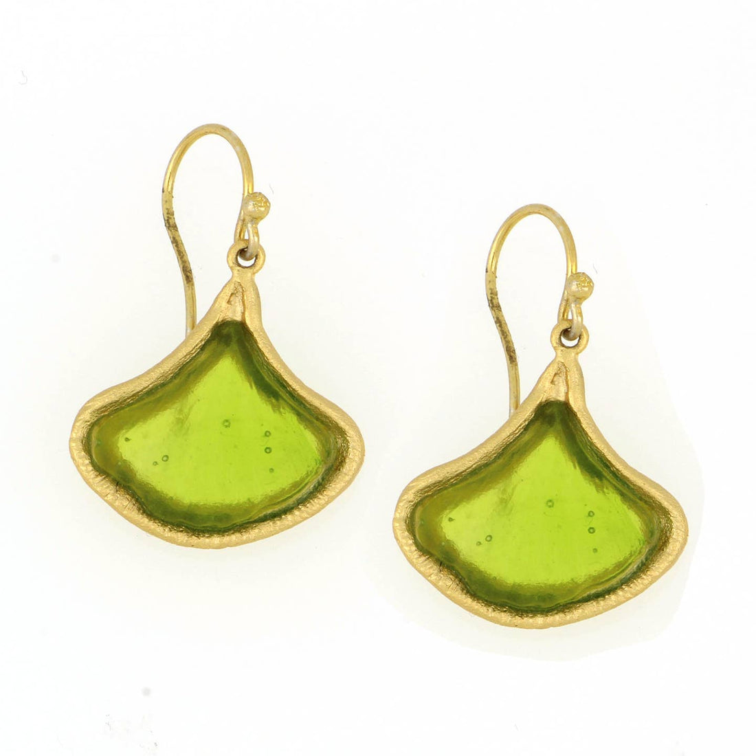 Ginkgo Leaf Earrings | Green