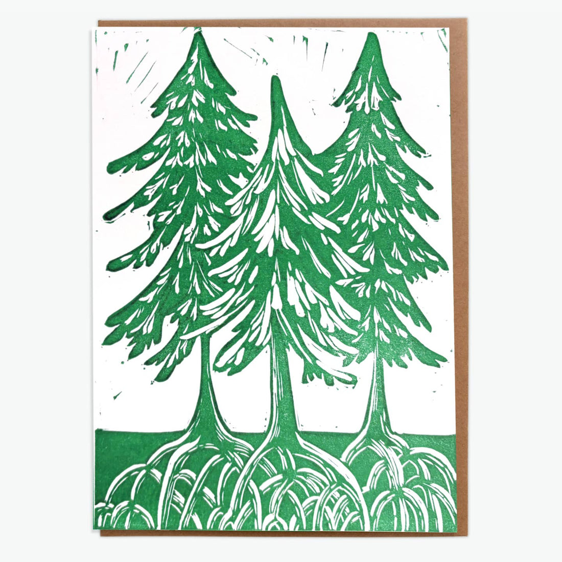 Redwoods Blockprint Card