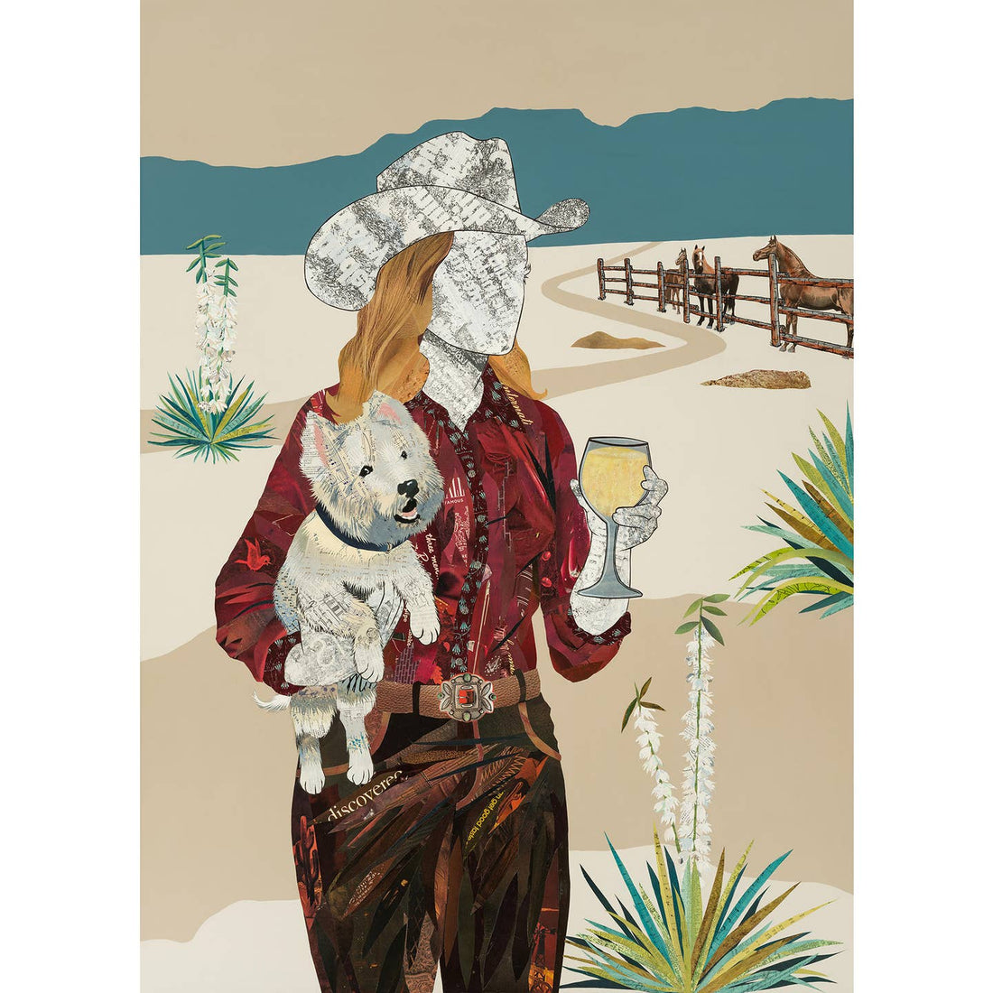 Cowgirl Wine (Sidekick) | Archival Art Print