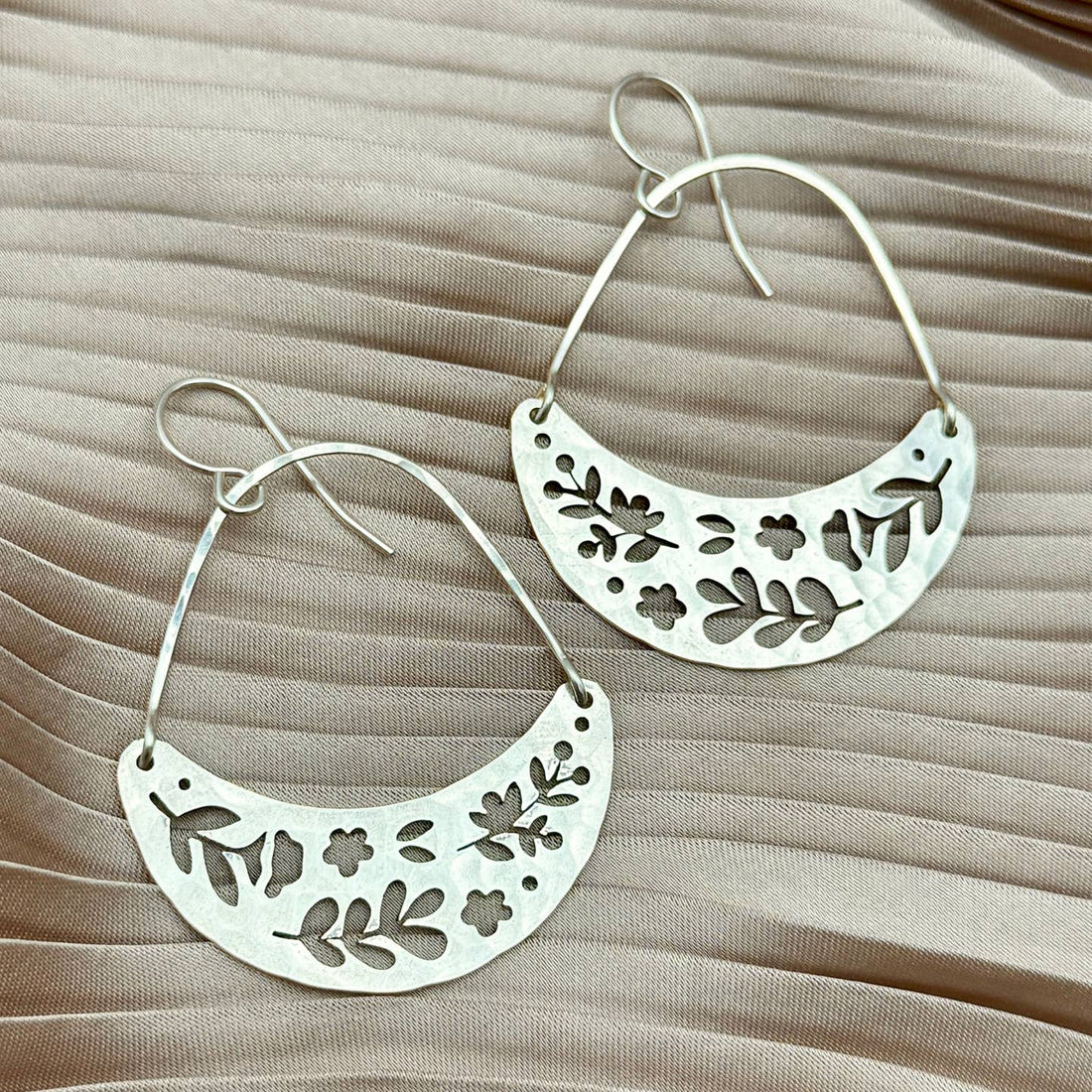 Forest Moon Earrings | Silver