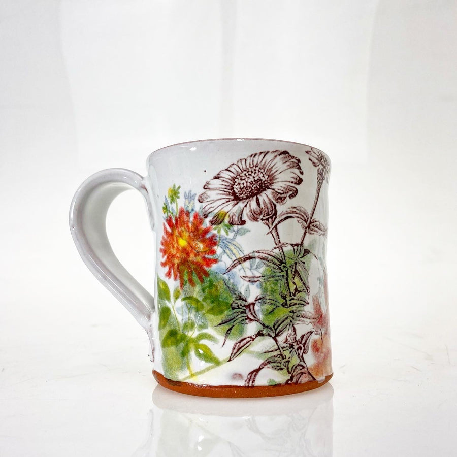 Zinnias Floral Mug