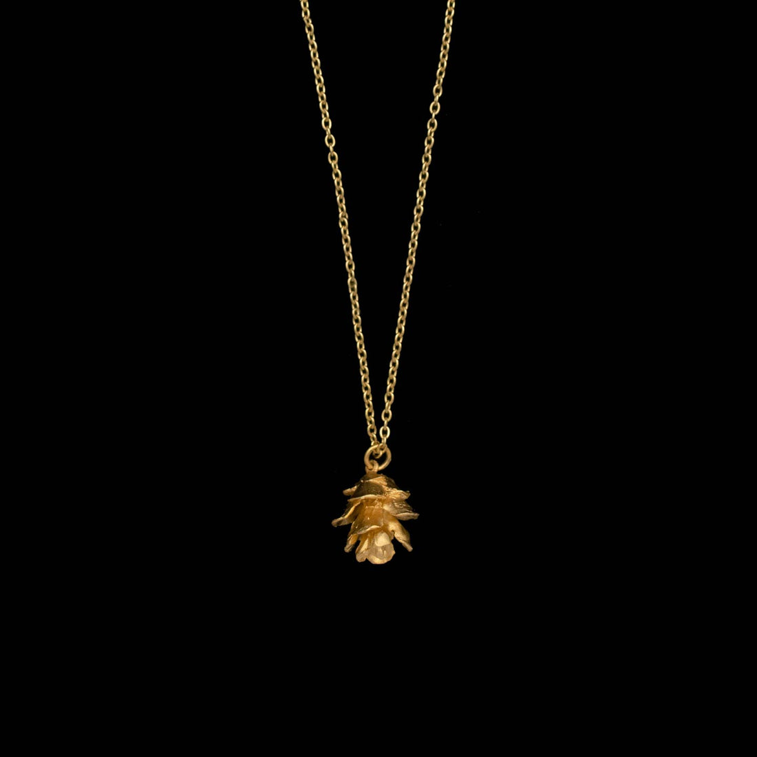 Pine Needle Single Cone Necklace