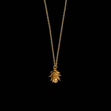 Pine Needle Single Cone Necklace