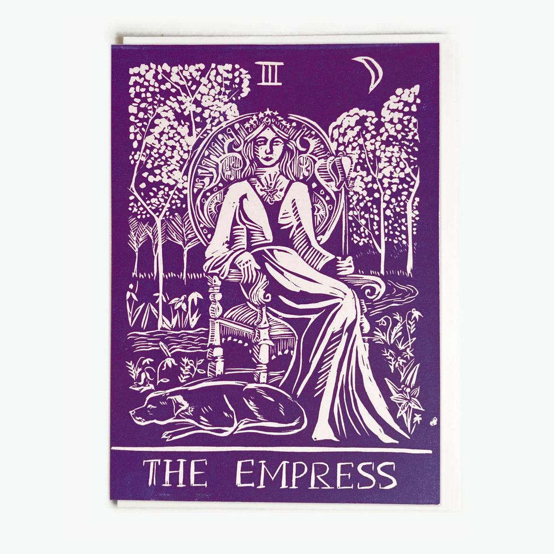 Empress Tarot Mother's Day Blockprint Card