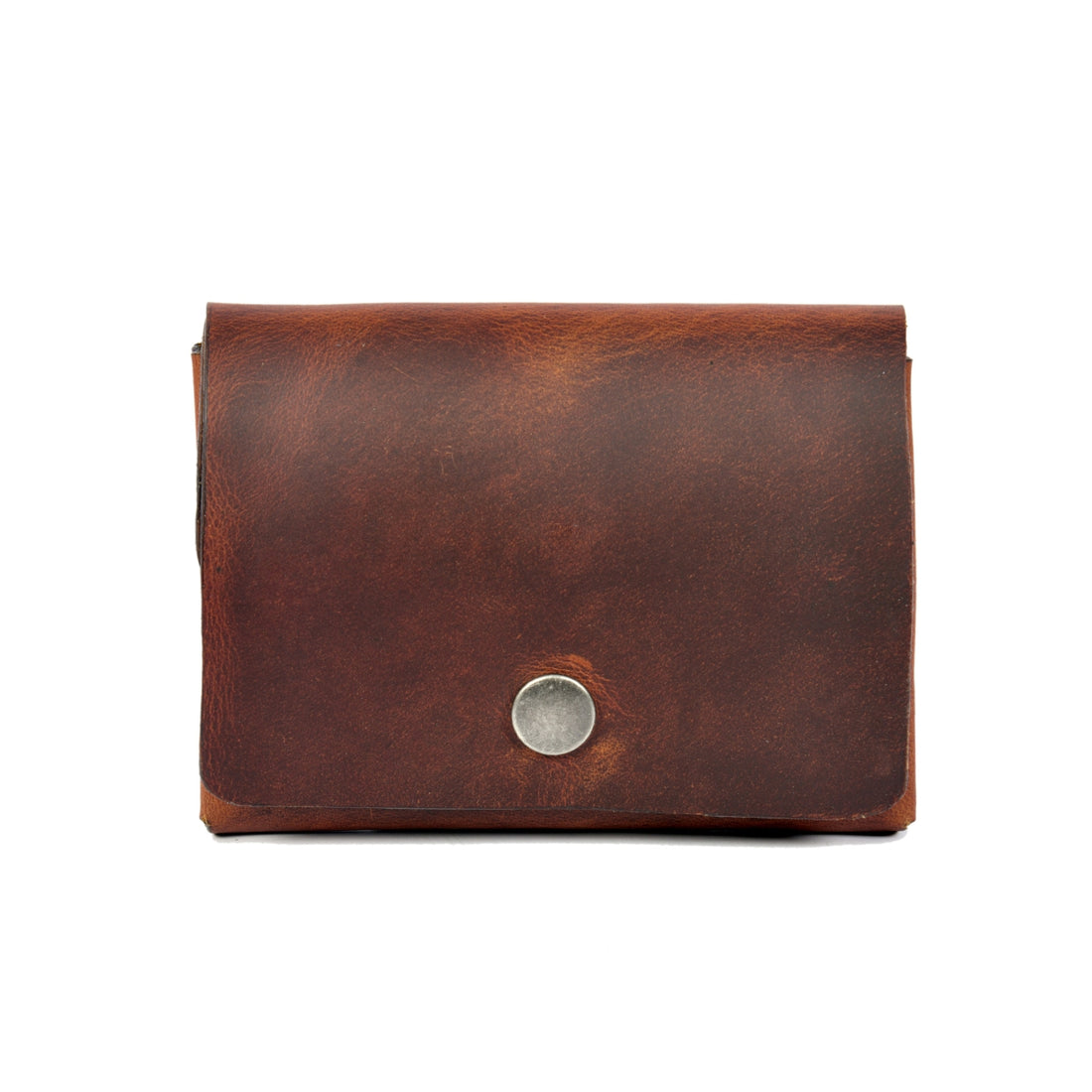 Leather Double Pouch Wallet | Midnight Oak