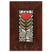 Motawi Dard Hunter Poppy in Red - 4x8