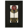 Motawi Checkerpot Rose in Red - 4x8