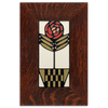Motawi Checkerpot Rose in Red - 4x8