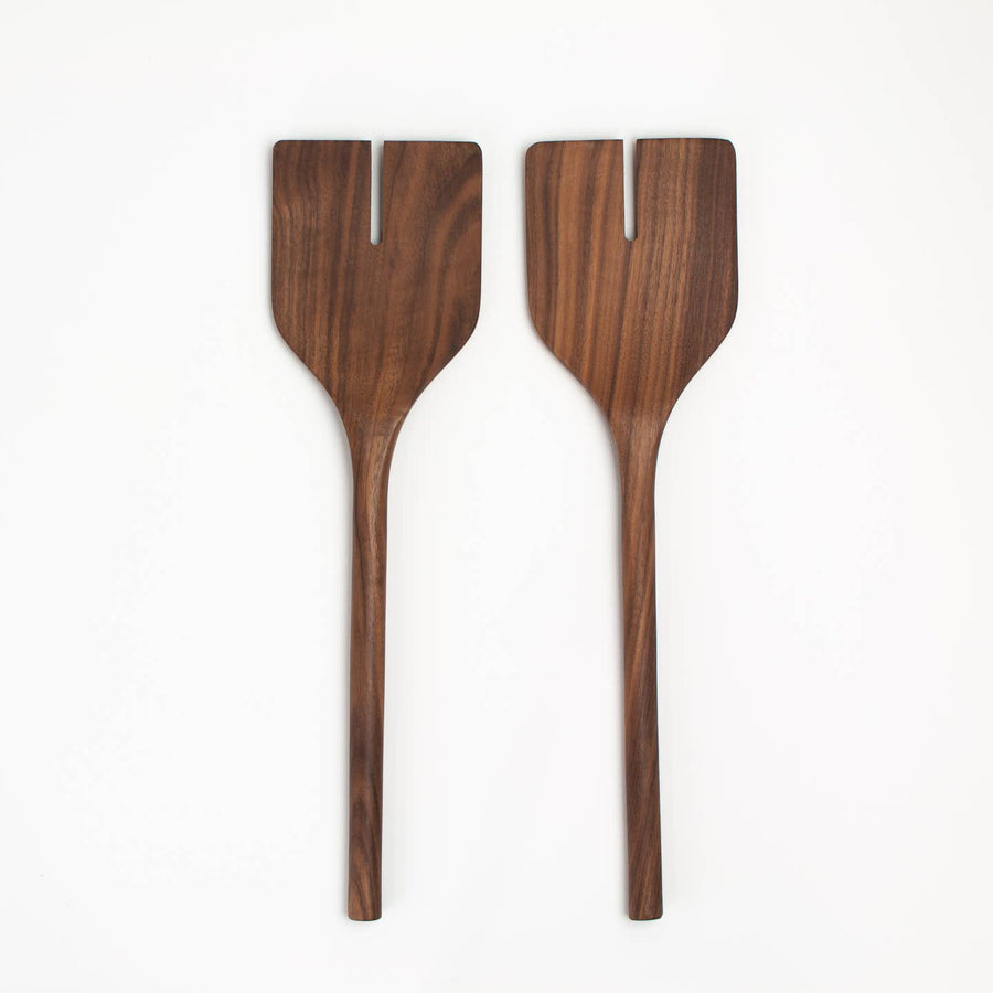 Salad Server Double Fork Set