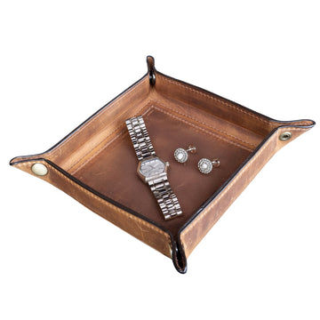 Leather Catchall Tray