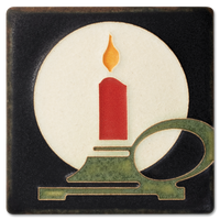 Motawi Candle in Black - 4x4
