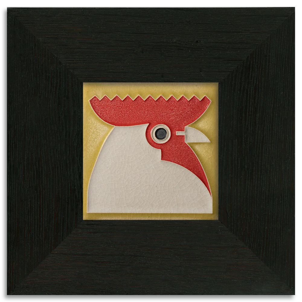 Motawi Rooster in Yellow - 4x4