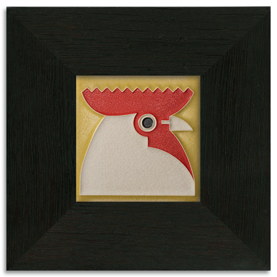 Motawi Rooster in Yellow - 4x4