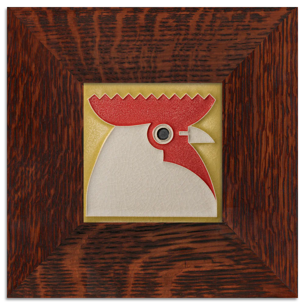 Motawi Rooster in Yellow - 4x4