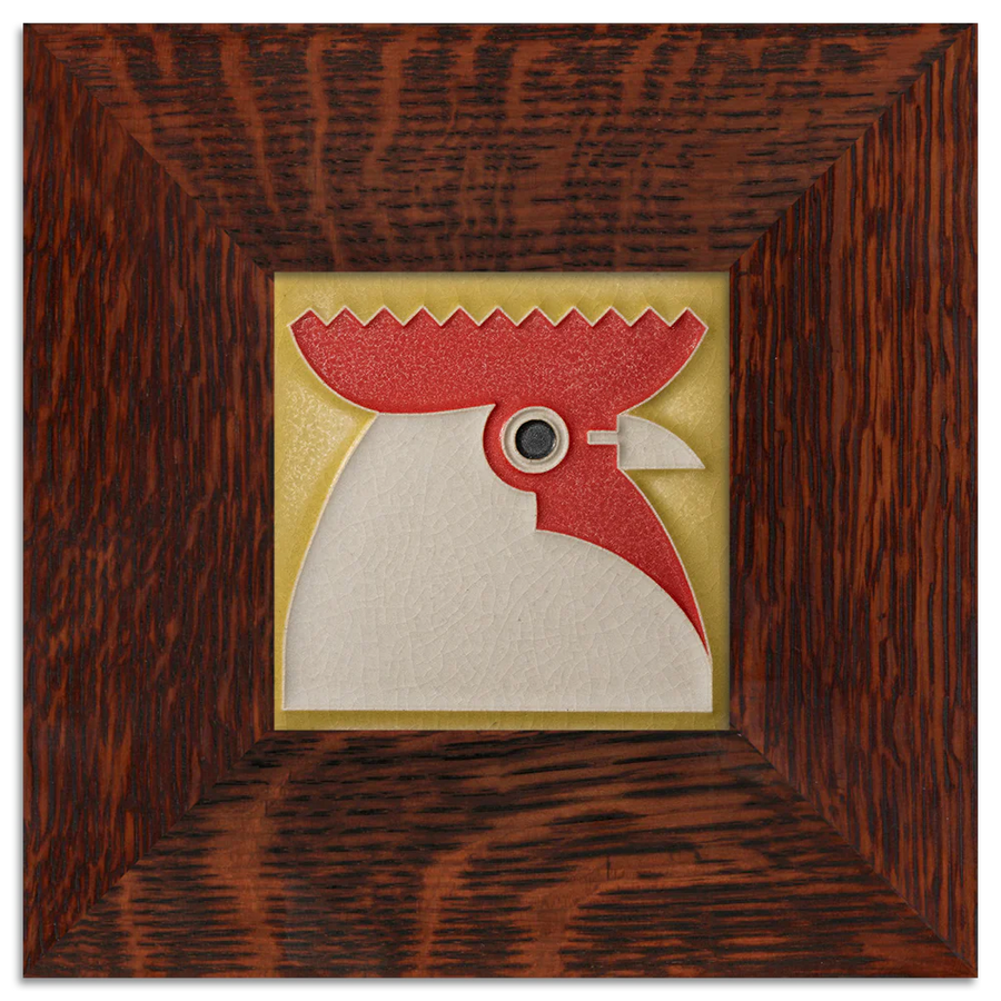 Motawi Rooster in Yellow - 4x4