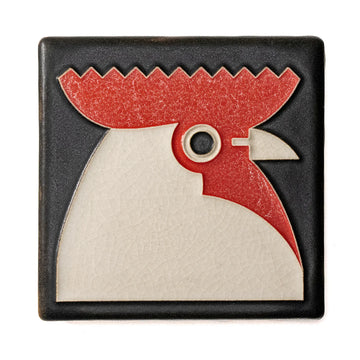 Motawi Rooster in Black - 4x4
