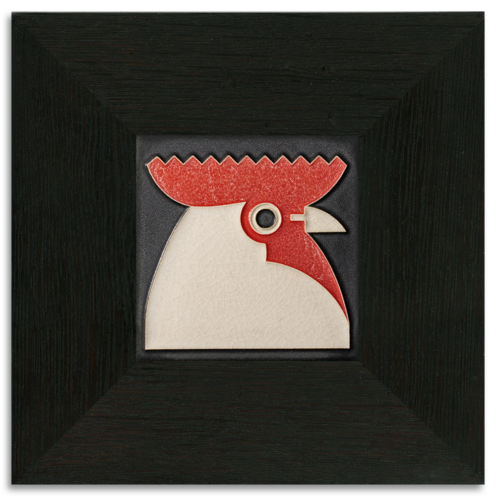 Motawi Rooster in Black - 4x4